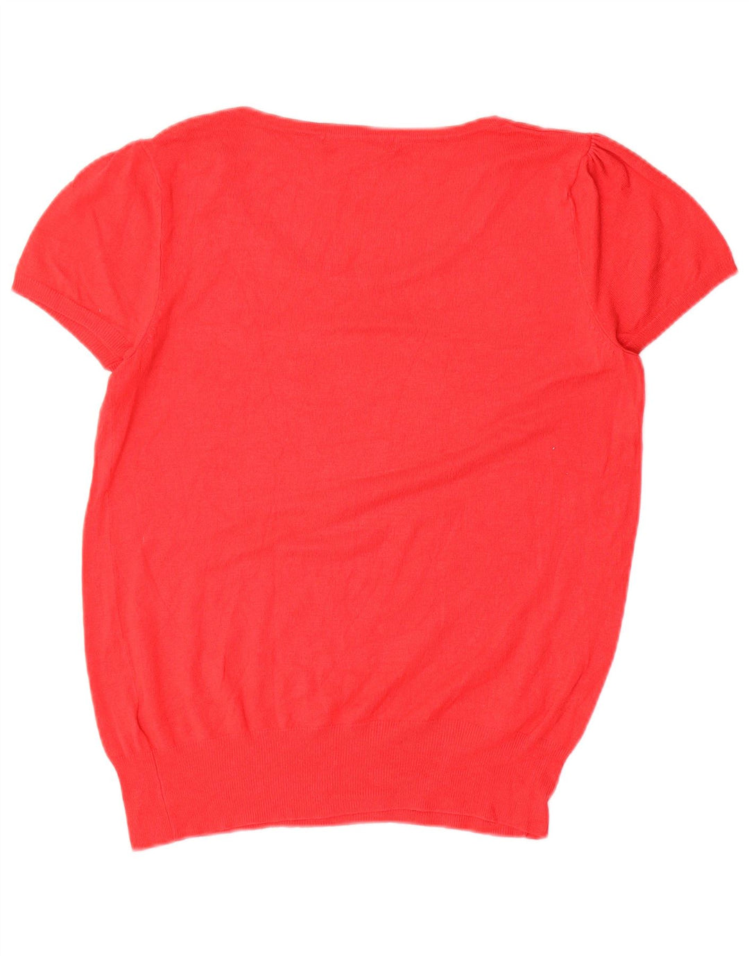 MARKS & SPENCER Suéter tipo jersey con cuello barco para mujer UK 12 Medium Red