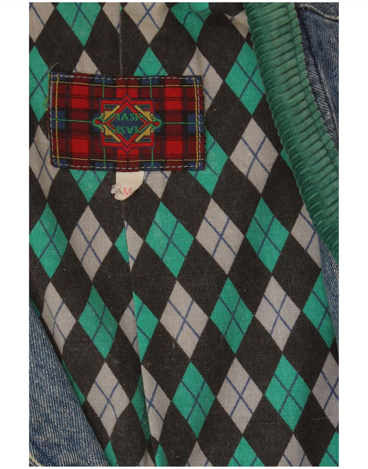 Vintage hombres chaqueta de mezclilla Reino Unido 38 azul medio