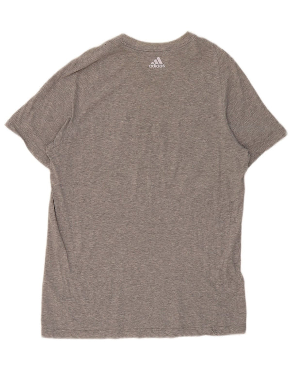 ADIDAS Camiseta gráfica para hombre Top Grande Gris