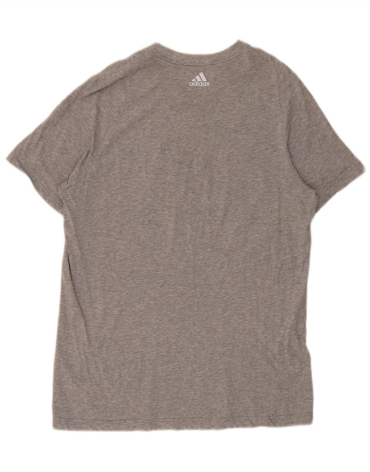ADIDAS Camiseta gráfica para hombre Top Grande Gris
