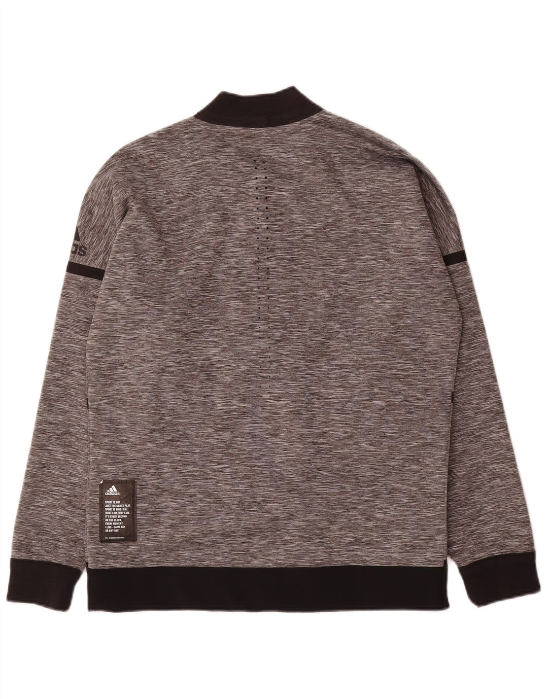 Adidas Hombre Reversible Chándal Top Chaqueta Pequeño Gris Colorblock