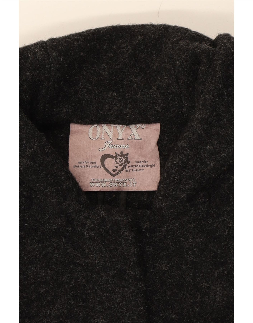 ONYX Womens Hooded Overcoat UK 10 Small Grey Wool Vintage Onyx and Second-Hand Onyx from Messina Hembry 