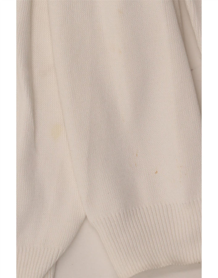 Zara Hombre Jersey De Cuello Redondo Jersey Grande Blanco