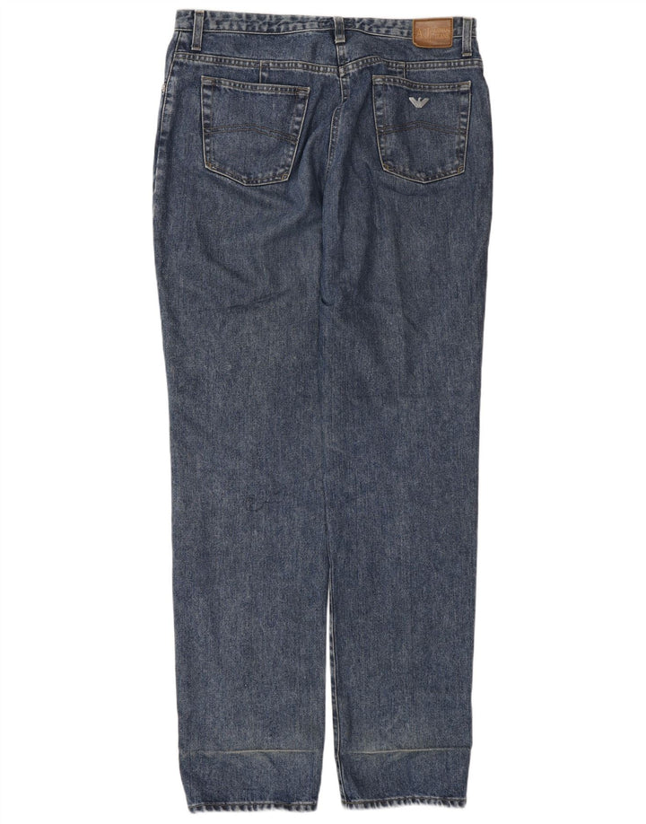 ARMANI Vaqueros rectos para hombre W33 L34 Algodón azul
