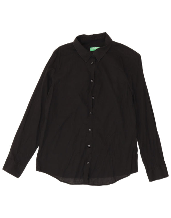 Camisa Benetton Mujer ES 44 Mediano Negro