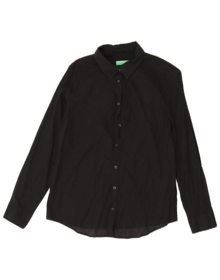 Camisa Benetton Mujer ES 44 Mediano Negro