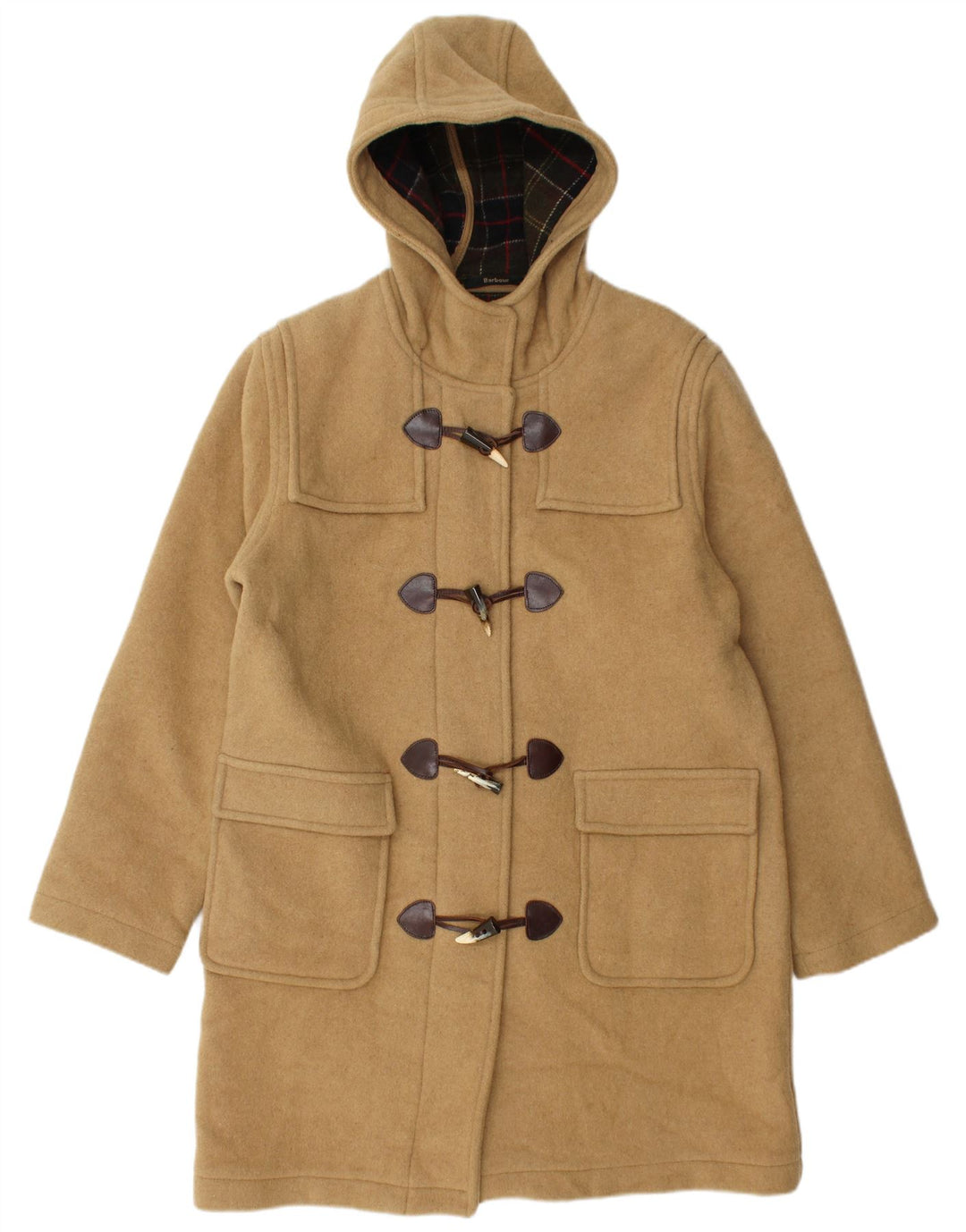Trenca con capucha para mujer Barbour UK 44 Lana beige grande