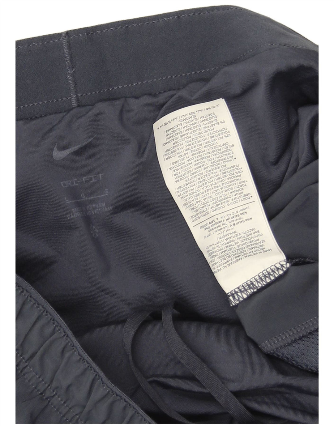 Nike - Pantalones cortos deportivos Dri Fit para hombre, talla grande, poliéster, color azul marino