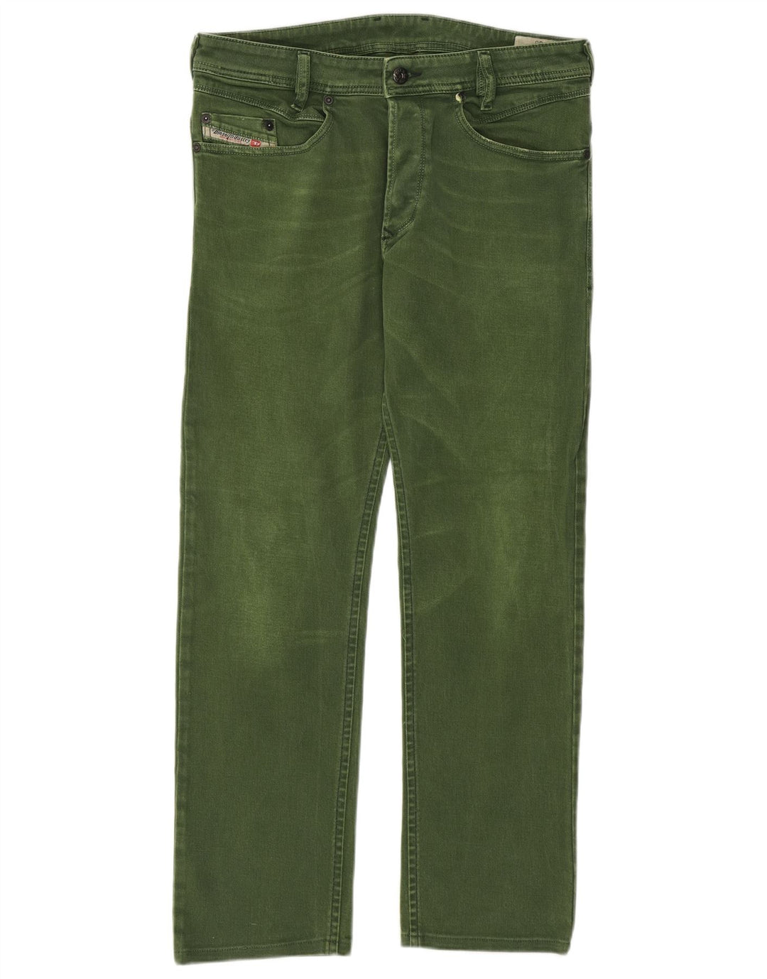 Diesel Hombre Iakop Regular Slim Tapered Jeans W30 L27 Algodón Verde