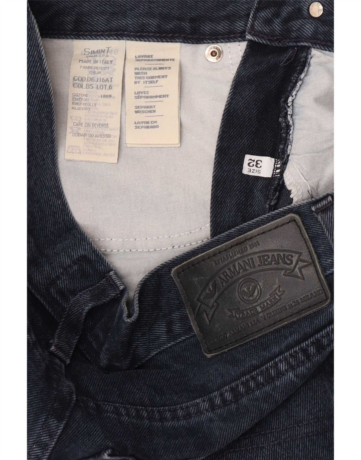 Jeans Armani Mujer Rectos W32 L32 Azul Marino Algodón