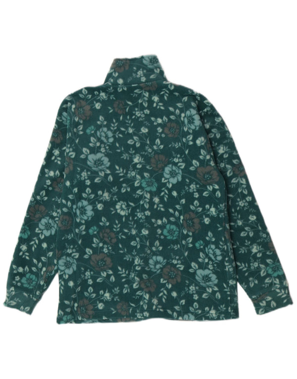 Canada Logan Chaqueta polar para mujer UK 18 XL Poliéster floral verde