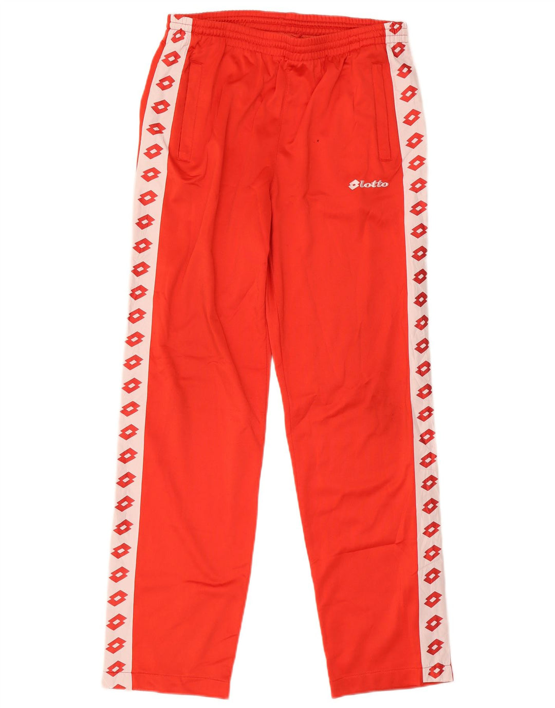 Lotto Hombre Pantalones De Chándal Con Gráfico Grande Rojo Colorblock