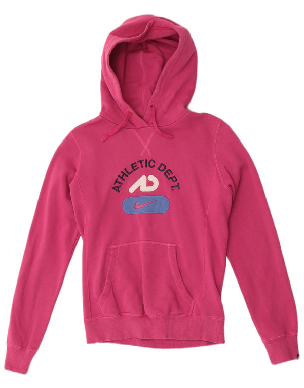 Nike - Sudadera con capucha para mujer, talla pequeña, color rosa