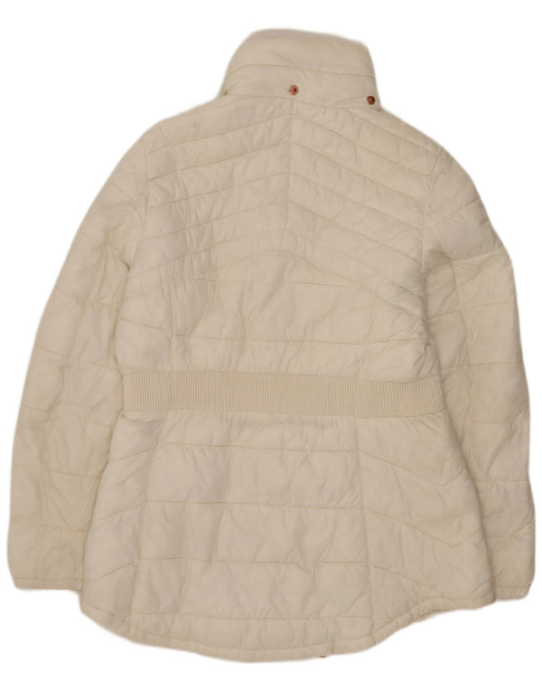 Barbour Abrigo acolchado para mujer Reino Unido 44 Grande Blanco Sintético