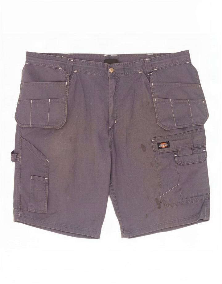 Dickies Pantalones cortos cargo para hombre W42 2XL Poliéster gris