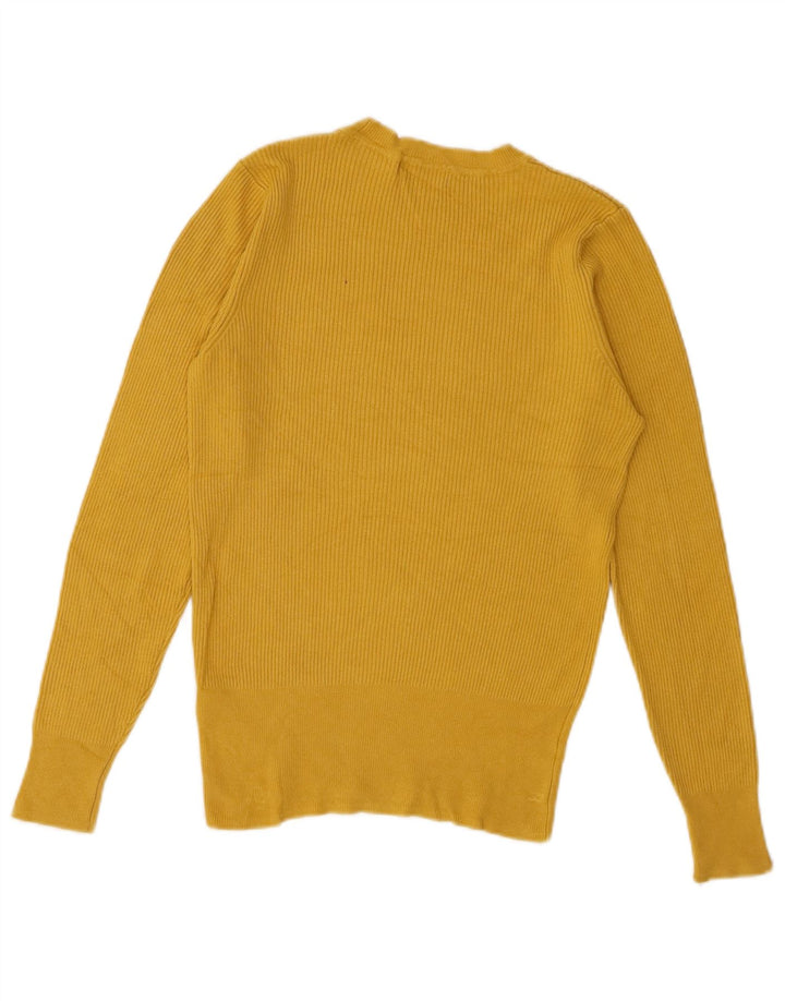 Marks & Spencer - Jersey de cuello redondo para mujer, talla 40, viscosa amarilla mediana
