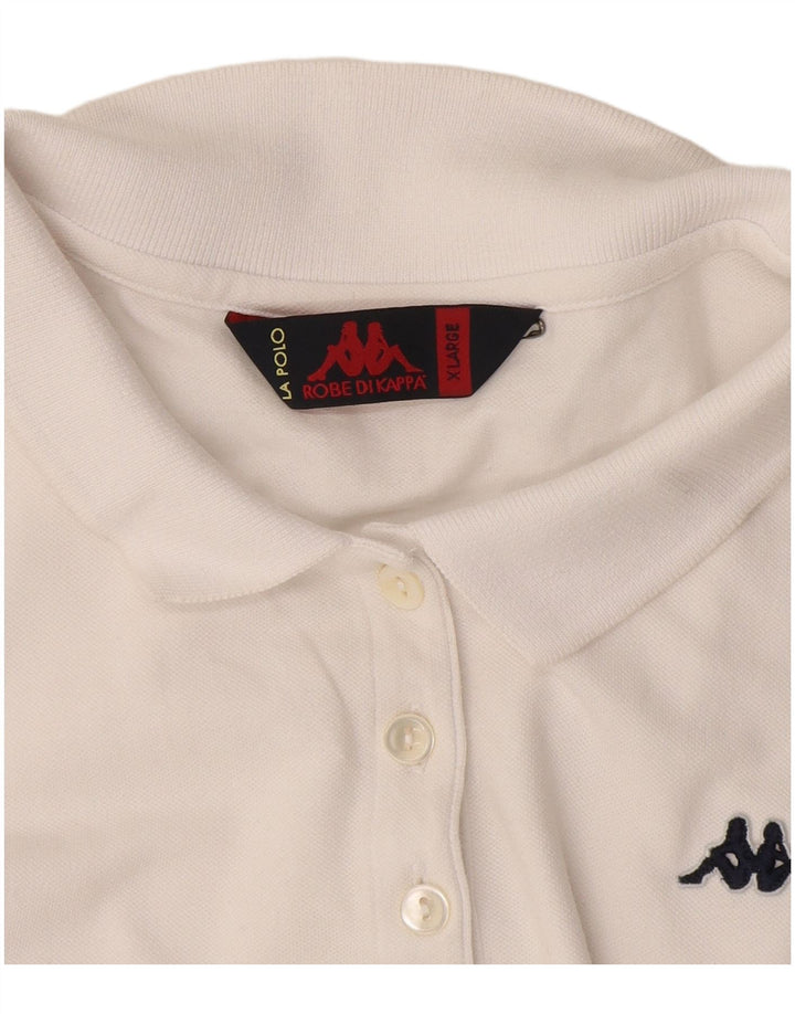 Kappa Polo Mujer UK 40 XL Blanco