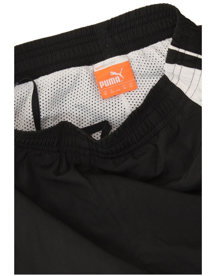 PUMA Pantalones de chándal para niño Joggers 9-10 años Negro Colorblock