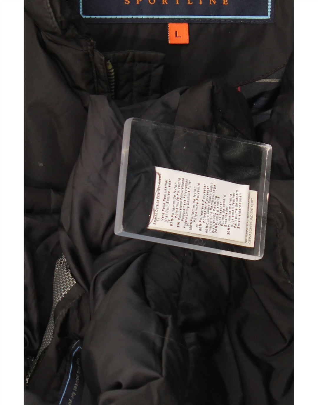 Harmont & Blaine Chaleco acolchado para hombre Reino Unido 40 Grande Cuero negro