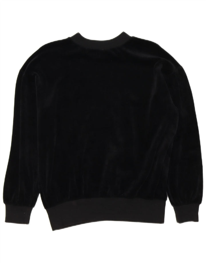 VINTAGE Womens Sweatshirt Jumper EU 40 Medium Black Paisley
