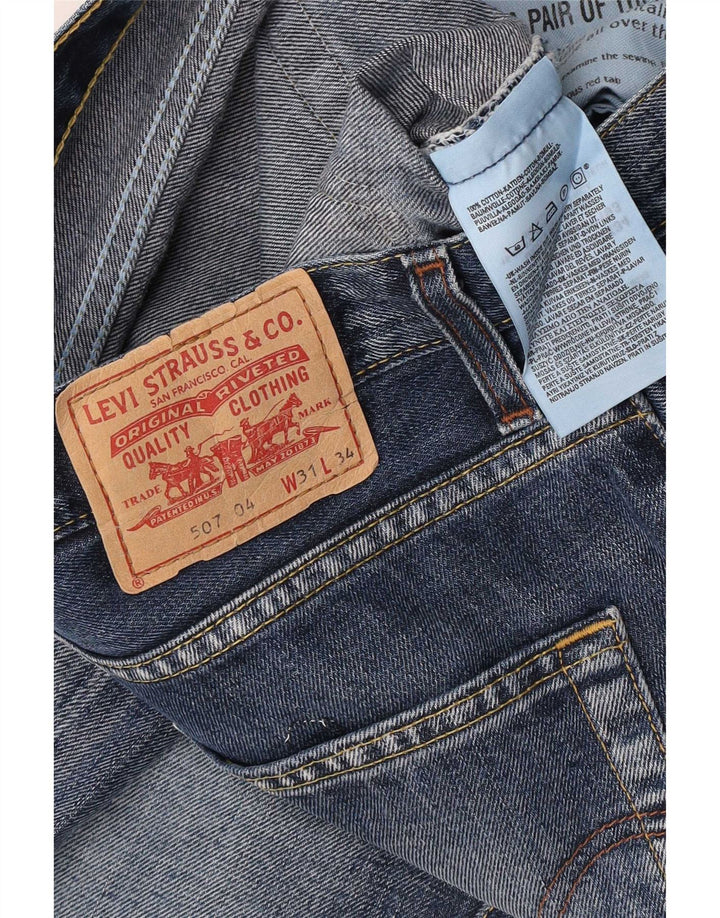 Levi's Hombre 507 Vaqueros Bootcut W31 L34 Algodón Azul