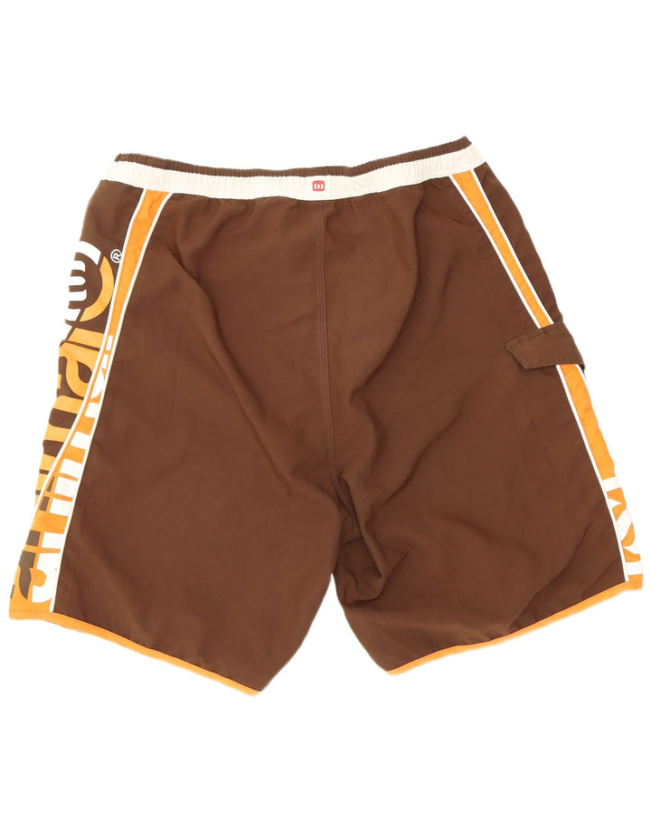 Bañador con estampado animal para hombre, talla grande, color blanco, poliéster