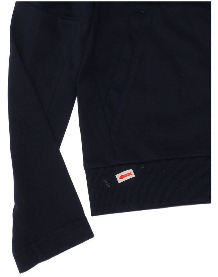 NIKE Sudadera con capucha y cremallera para niños de 6 a 7 años, talla grande, color azul marino