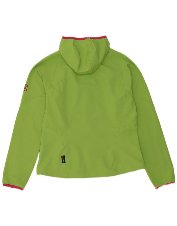 Jack Wolfskin Chaqueta de Chándal con Capucha para Mujer UK 40/40 Verde Mediano
