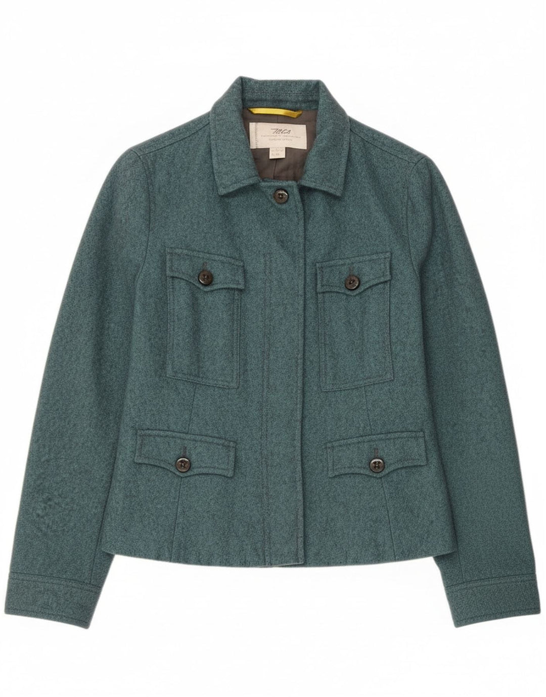 Marlboro Classics Chaqueta utilitaria para mujer Reino Unido 12 Lana azul mediana