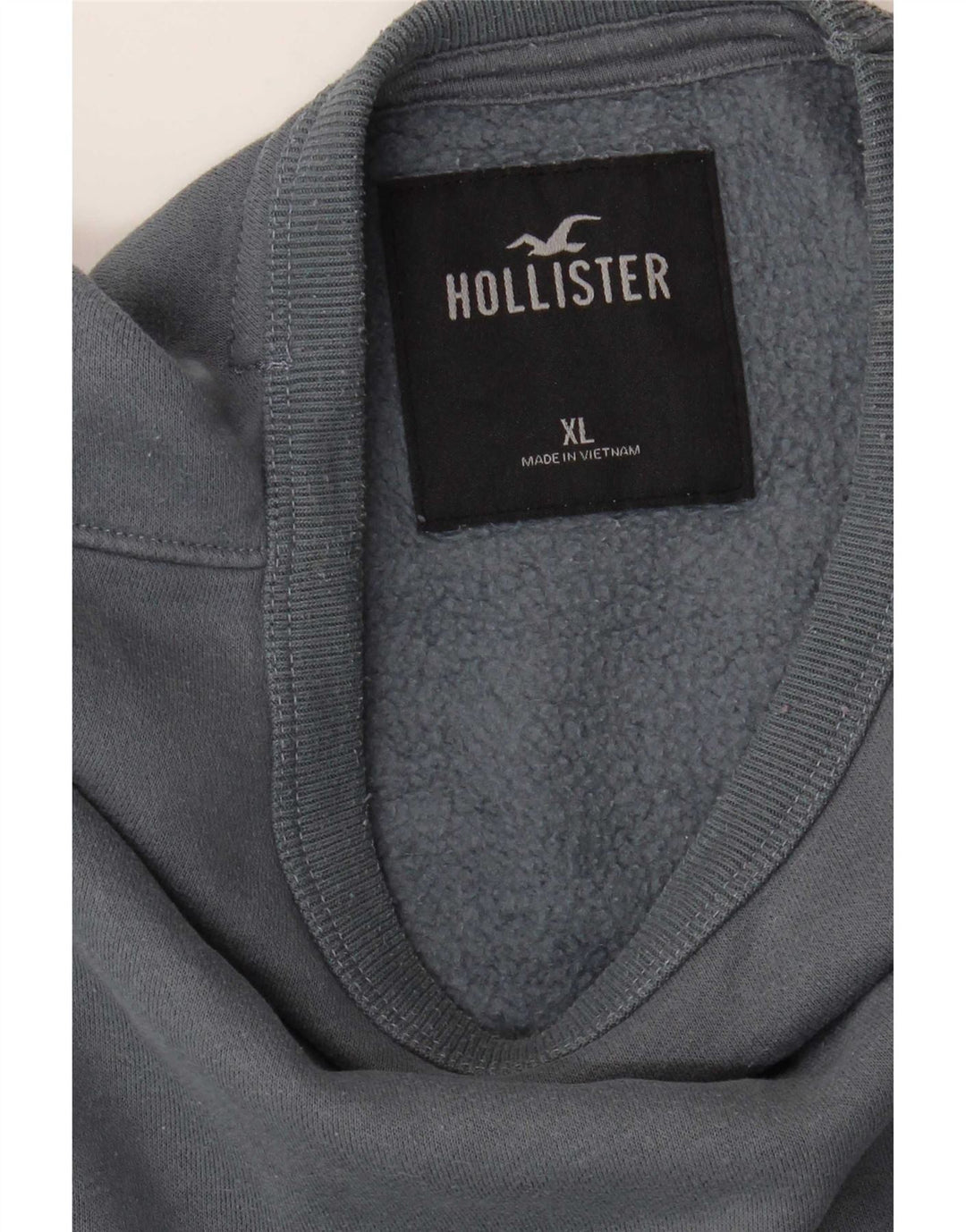 Hollister Hombre Sudadera Jumper XL Gris