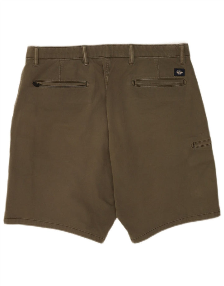 Dockers Pantalones cortos tipo cargo para hombre W34 Large Khaki Cotton
