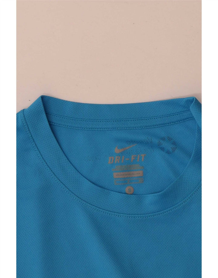 Nike Dri Fit Graphic Camiseta para hombre, talla pequeña, azul