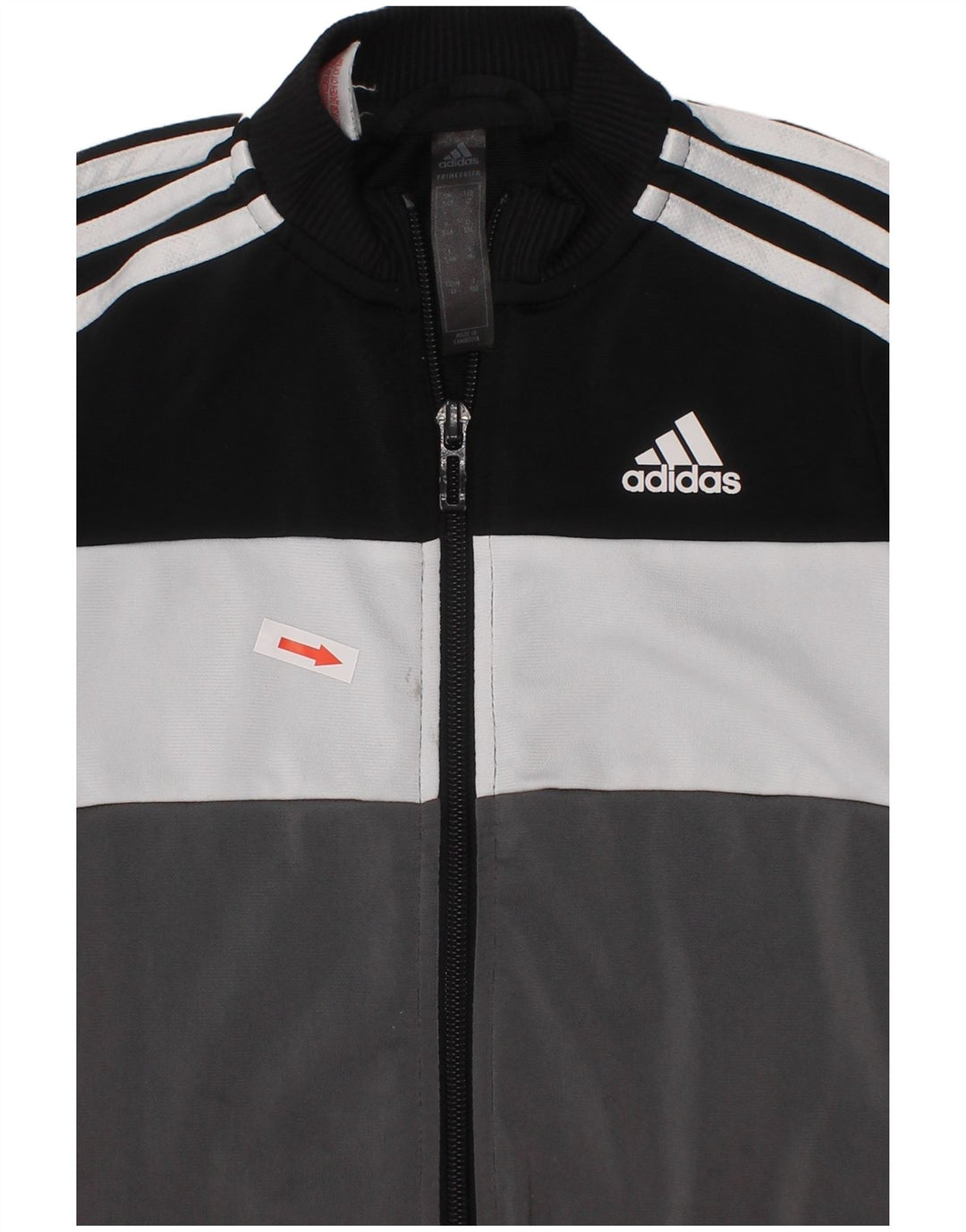 Adidas - Chaqueta de chándal para niño, 3-4 años, color negro, poliéster