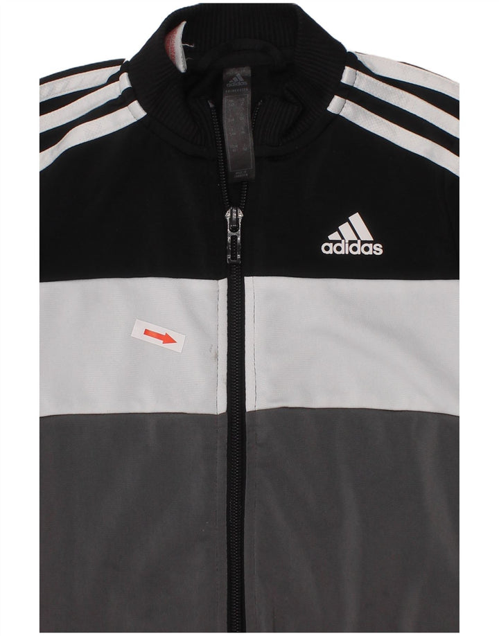 Adidas - Chaqueta de chándal para niño, 3-4 años, color negro, poliéster