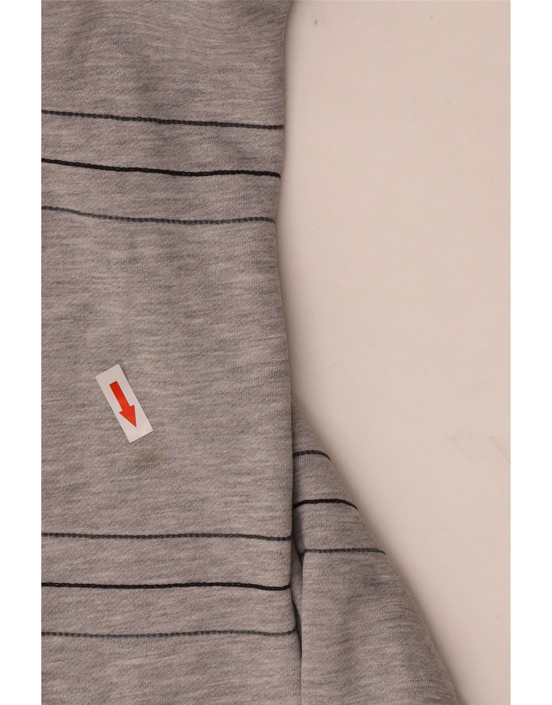 Adidas Hombre Sudadera Jumper Grande Gris Rayas Algodón