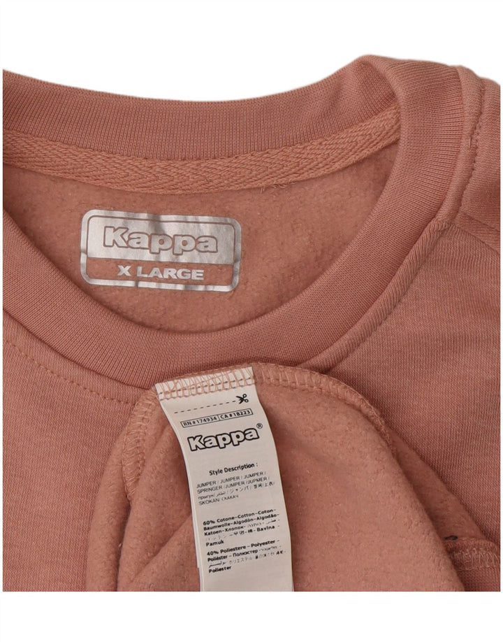 Kappa Sudadera Hombre Jumper XL Rosa Algodón