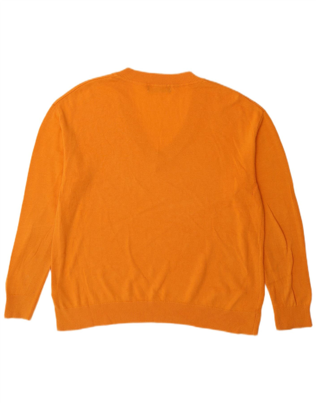 Marks & Spencer Jersey con Cuello en V para Hombre de algodón Naranja Medio