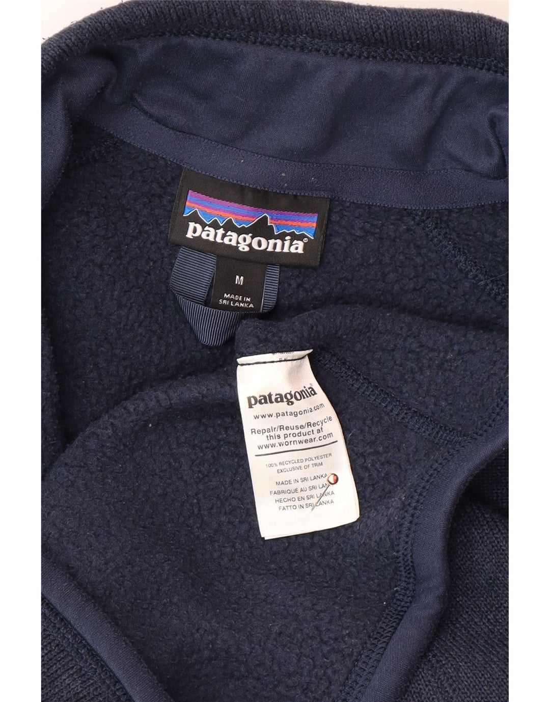 PATAGONIA Chaqueta superior de chándal para mujer UK 40 Mediana Azul marino Poliéster