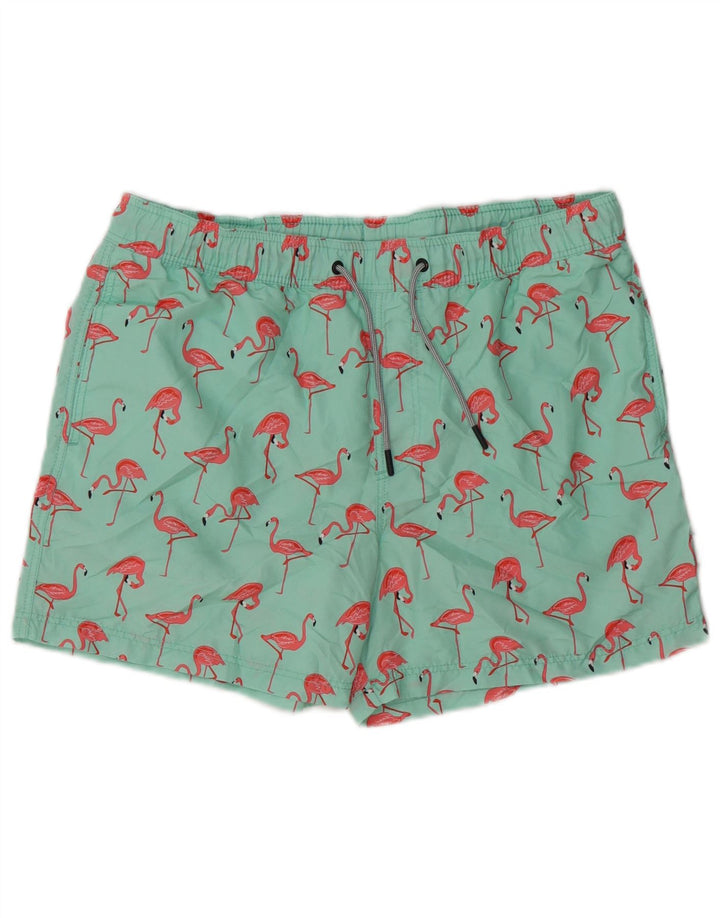 Bañador Jack & Jones Hombre Flamingo Verde Medio Poliéster
