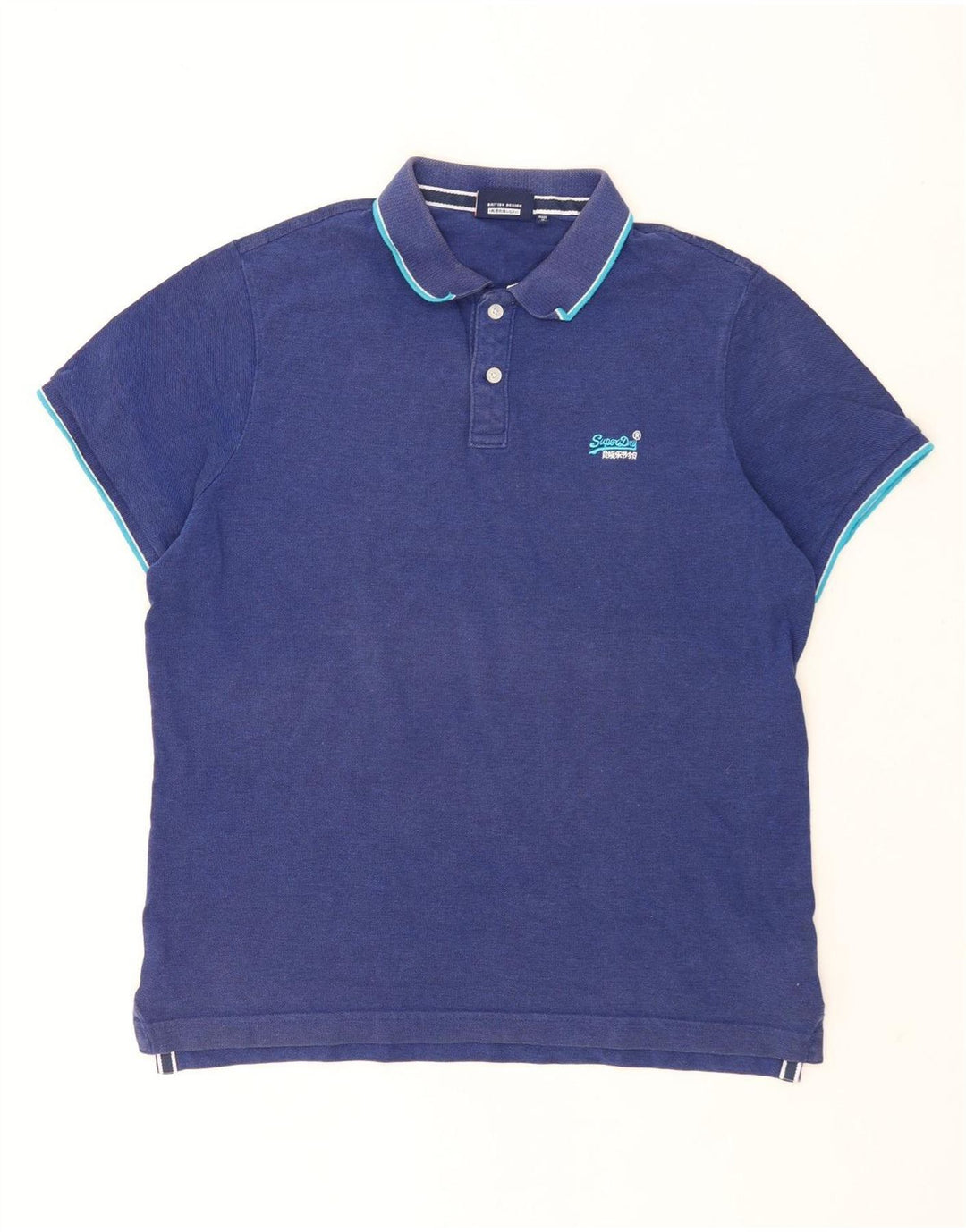 Superdry Polo Para Hombre 3XL Algodón Azul