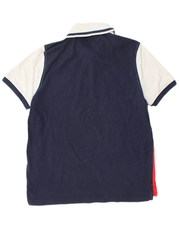 Tommy Hilfiger Polo gráfico para hombre con rayas multicolor medianas