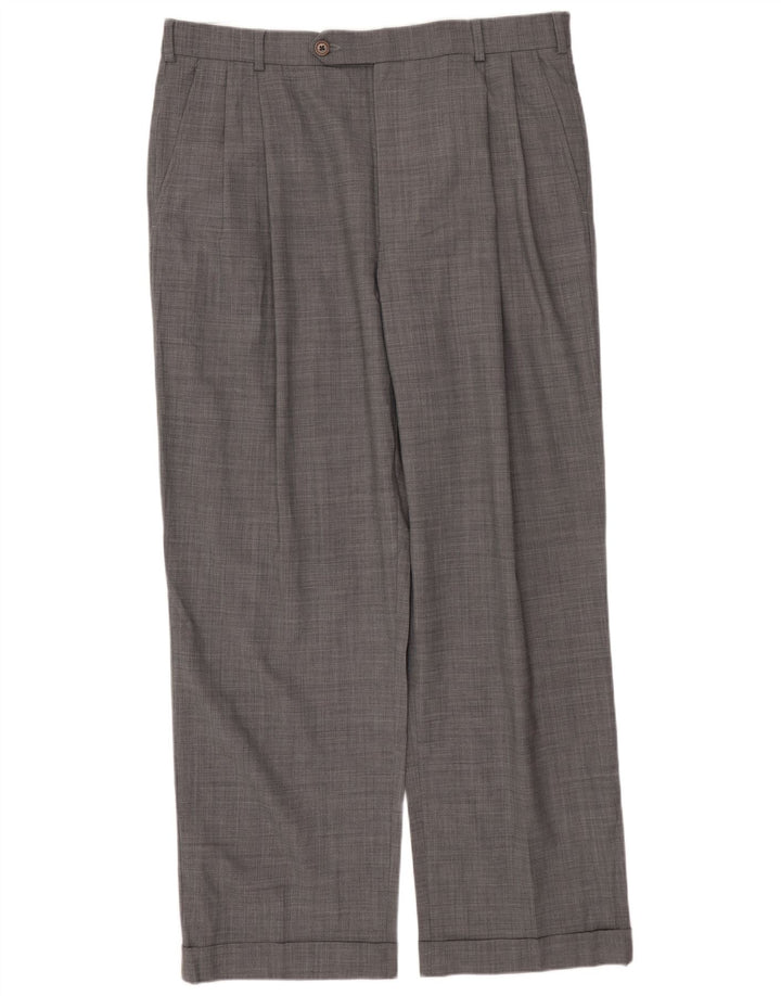 BROOKS BROTHERS Traje de 2 piezas con 2 botones 346 para hombre UK 42 XL W34 L29 Lana gris