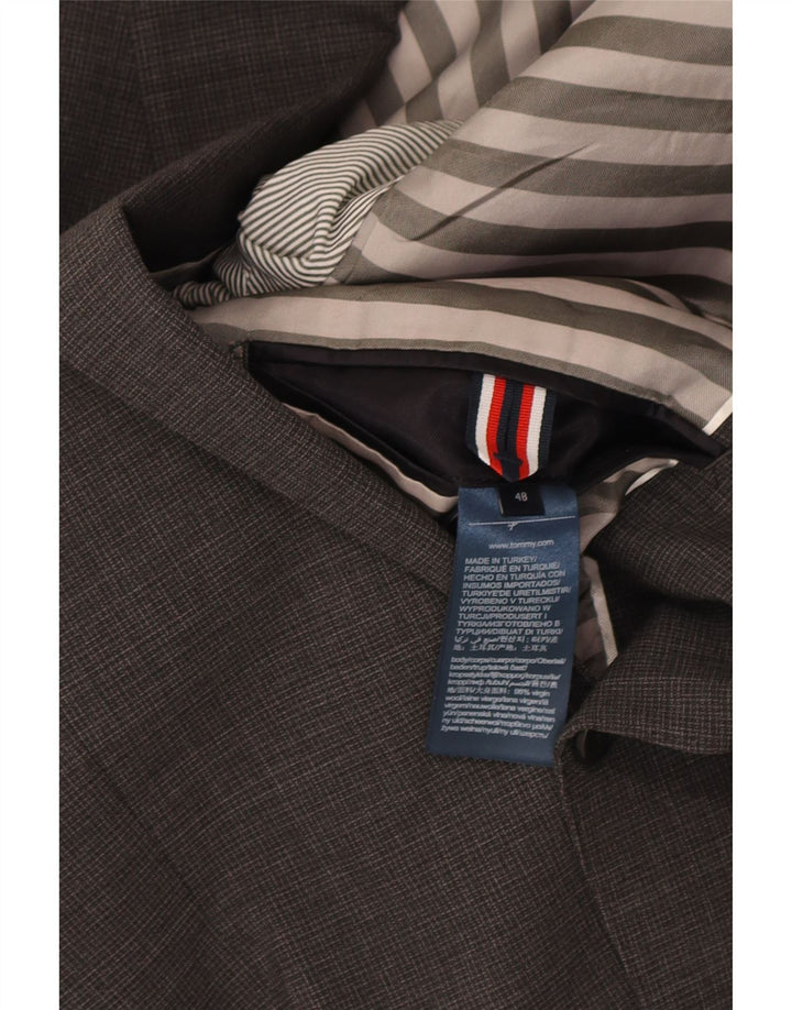 Tommy Hilfiger Chaqueta tipo blazer de 2 botones para hombre IT 48 Lana gris medio