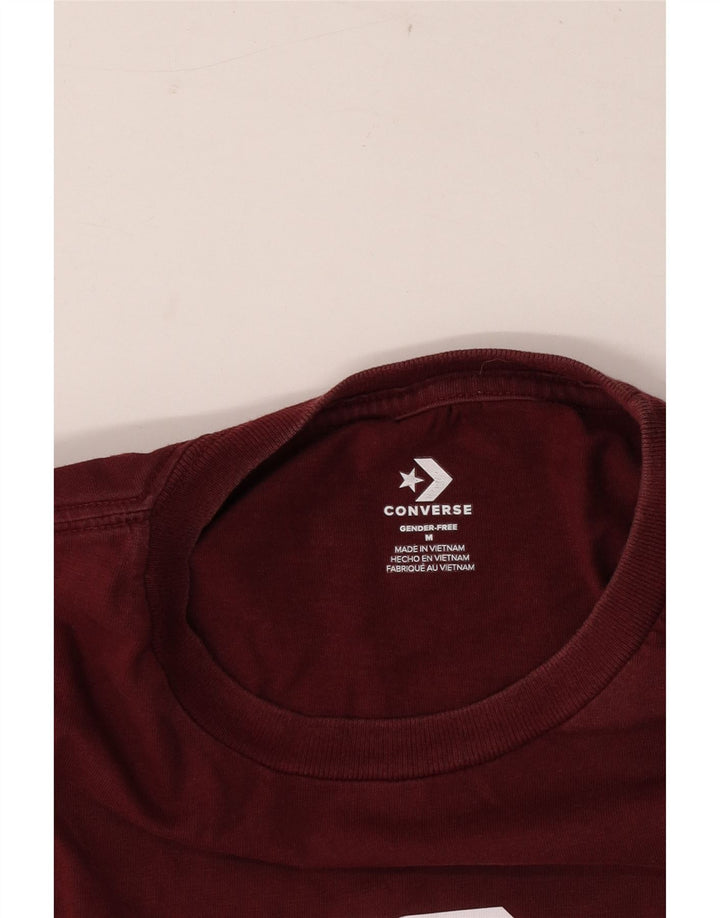 Converse Hombre Camiseta Gráfica Top Medium Borgoña