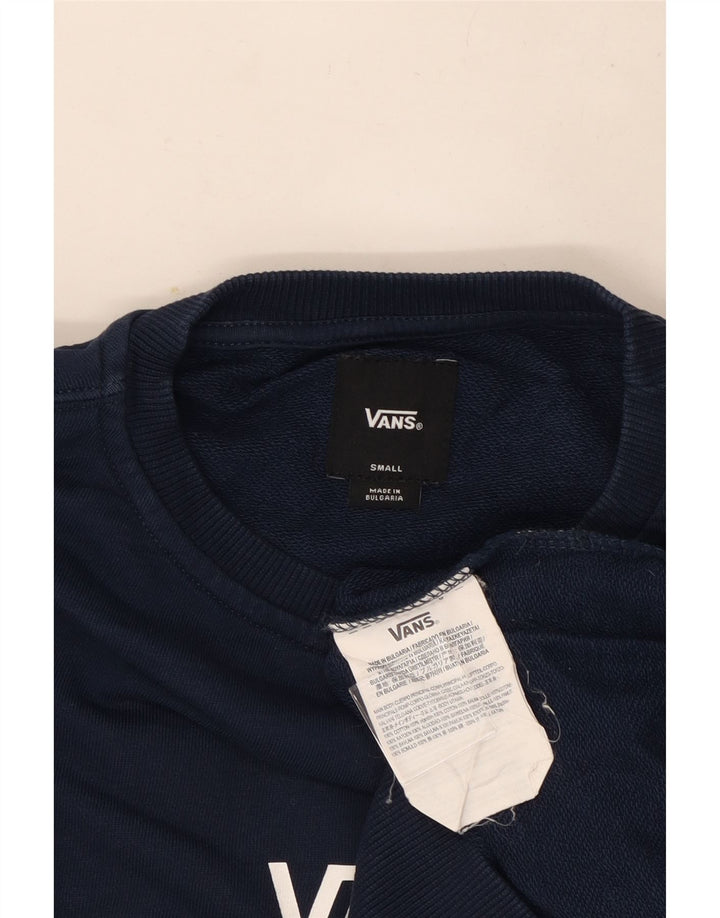 Vans Hombre Sudadera Jumper Small Azul Marino Algodón