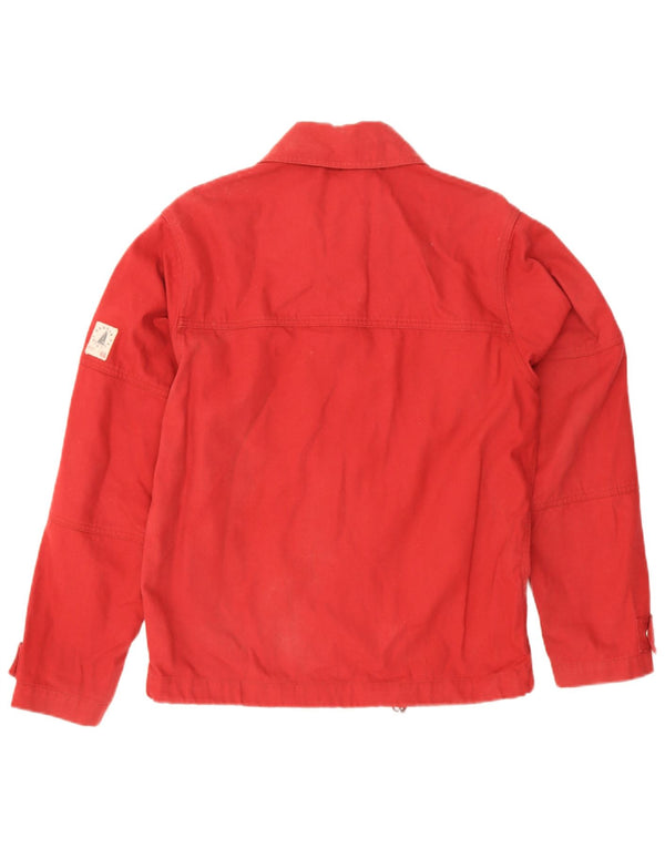 Sergio Tacchini Chaqueta Bomber para Hombre UK 36 Small Red Cotton
