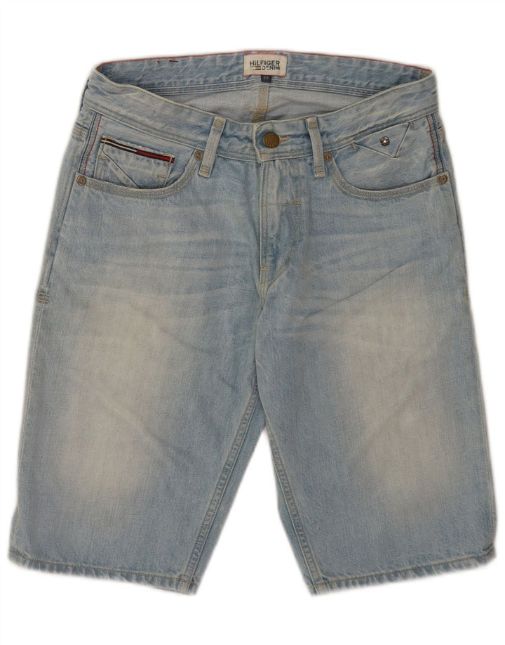 Tommy Hilfiger Pantalones cortos de mezclilla regulares para hombre W29 Algodón azul medio