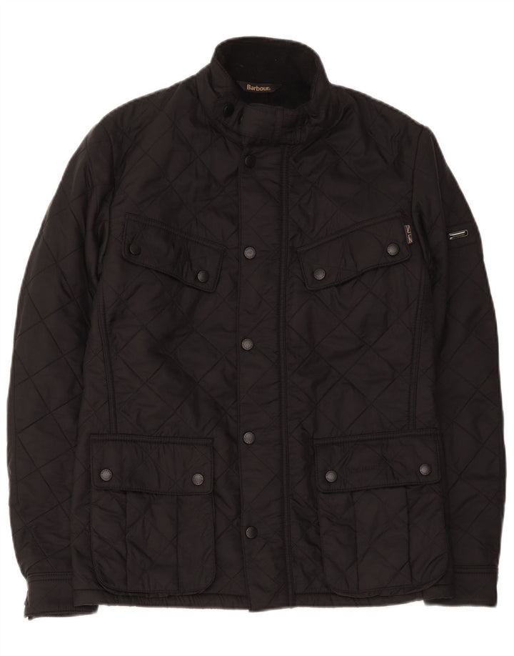 Barbour Chaqueta acolchada para hombre UK 36 Small Poliéster negro