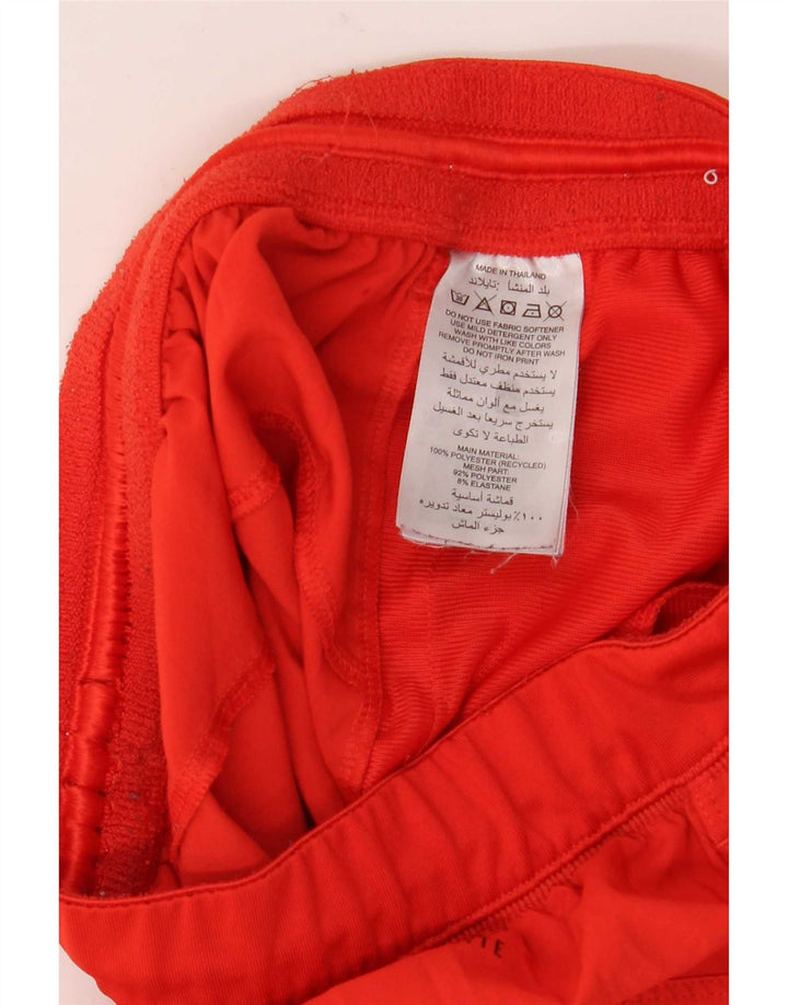 Adidas Mens Climalite Sport Shorts Pequeño Rojo Colorblock Poliéster