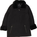 ANDREW MARC Womens Overcoat UK 18 XL Black Polyester Vintage Andrew Marc and Second-Hand Andrew Marc from Messina Hembry 